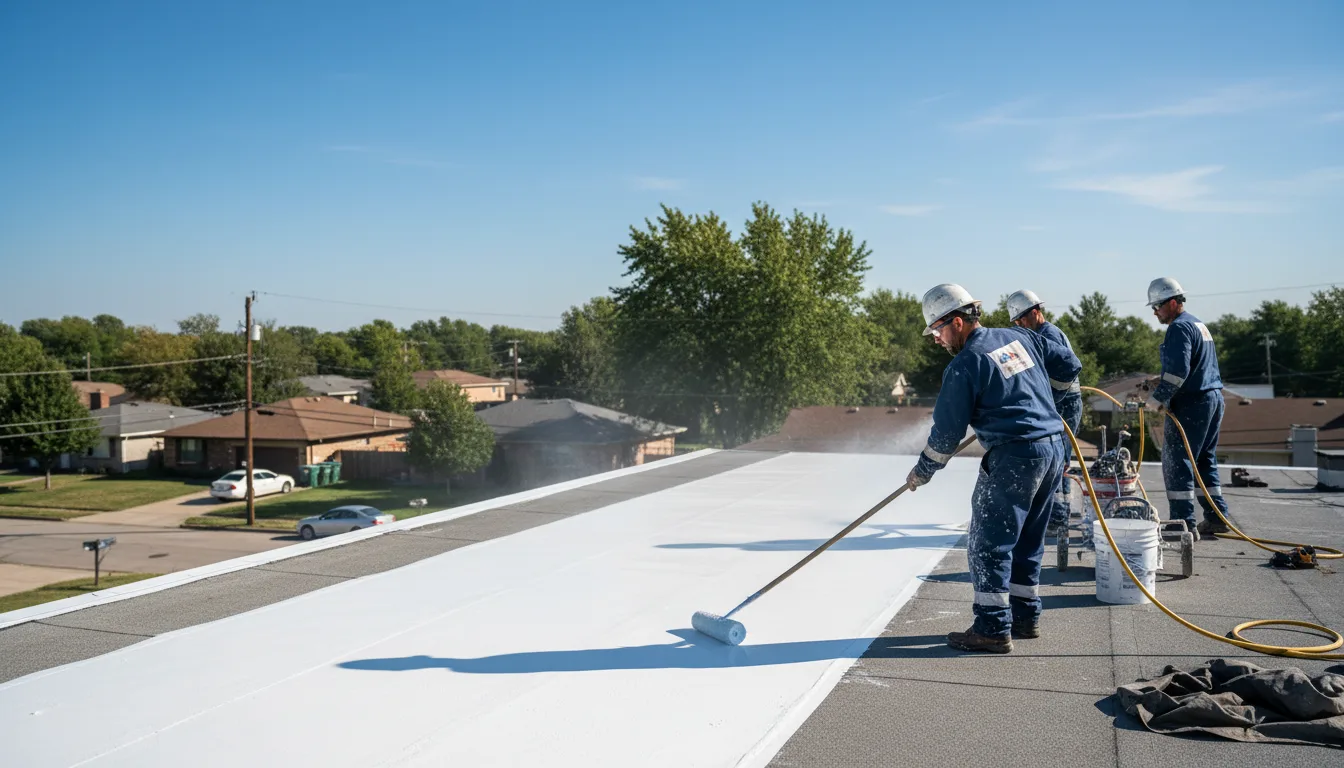 Commercial roof coating in Sharon, PA near me